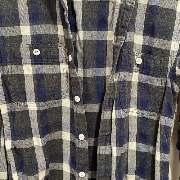 J. Crew || Sportsman's Outfitters Flannel Plaid Button Down Shirt; Size S Slim - Picture 11 of 12